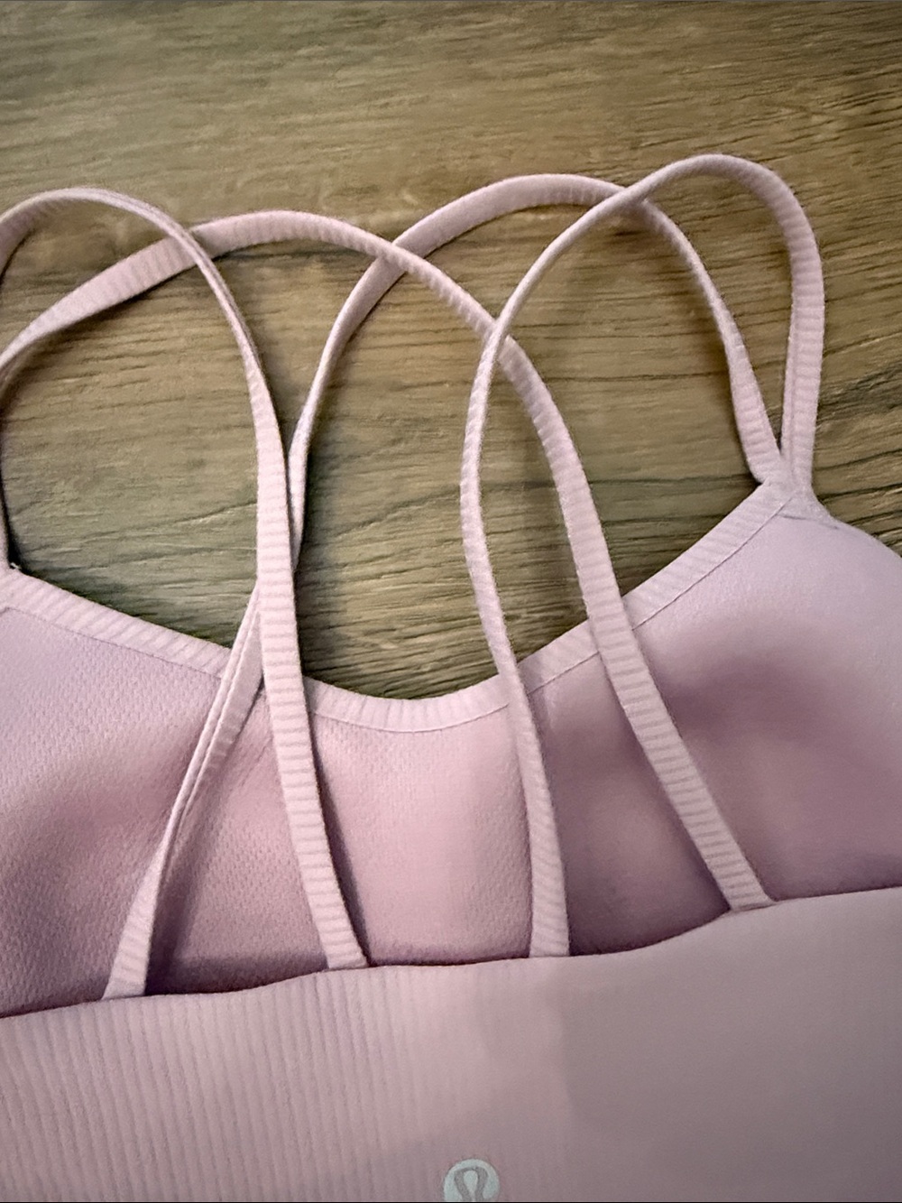 lululemon athletica Blush Mauve Pink Strappy Sports Bra Size 6 - Picture 4 of 5